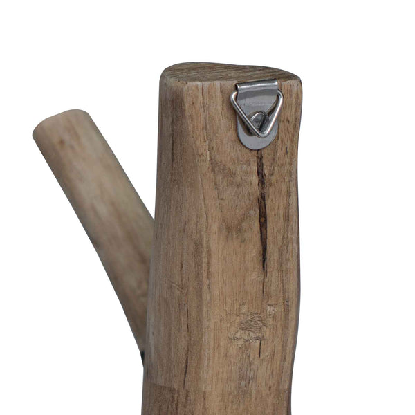Upgecycelter Holz Haken, Braun, 14 cm