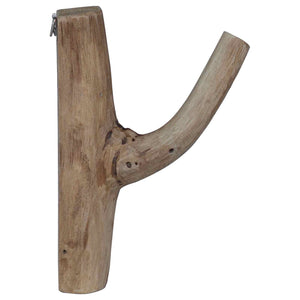 Upgecycelter Holz Haken, Braun, 14 cm