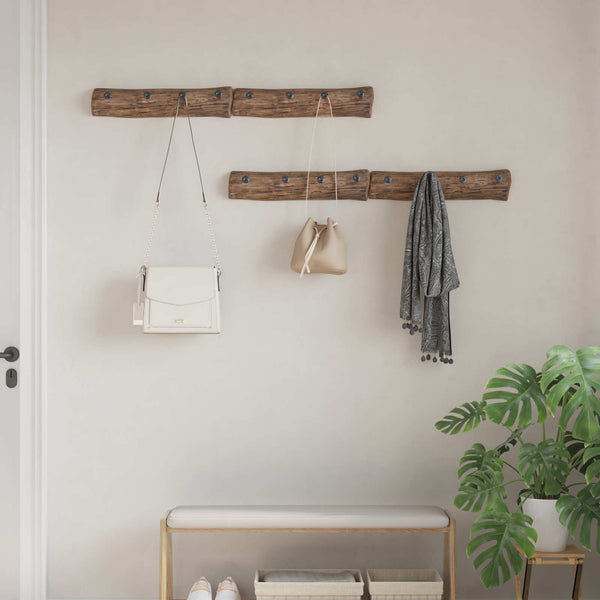 Kleiderbügel Braun Massivholz Upgecycelt