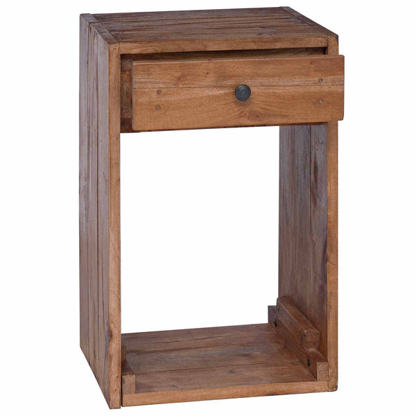 Nachttisch Braun Massiv Mahagoni Holz