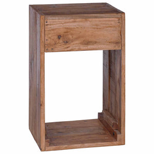 Nachttisch Braun Massiv Mahagoni Holz