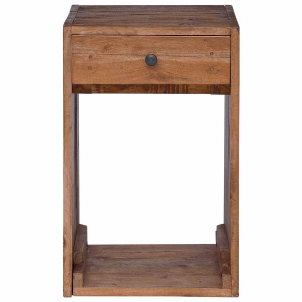 Nachttisch Braun Massiv Mahagoni Holz