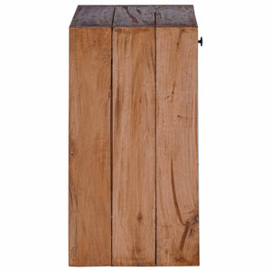 Nachttisch Braun Massiv Mahagoni Holz