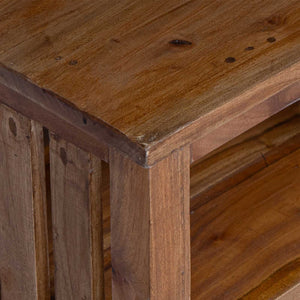 Nachttisch Braun Massivholz Mahagoni 41x30x50 cm