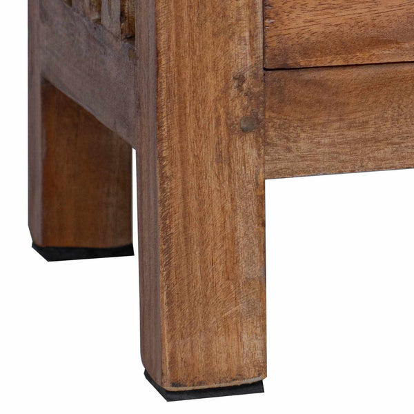 Nachttisch Braun Massivholz Mahagoni 41x30x50 cm