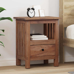 Nachttisch Braun Massivholz Mahagoni 41x30x50 cm