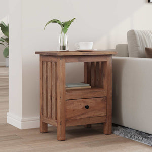 Nachttisch Braun Massivholz Mahagoni 41x30x50 cm