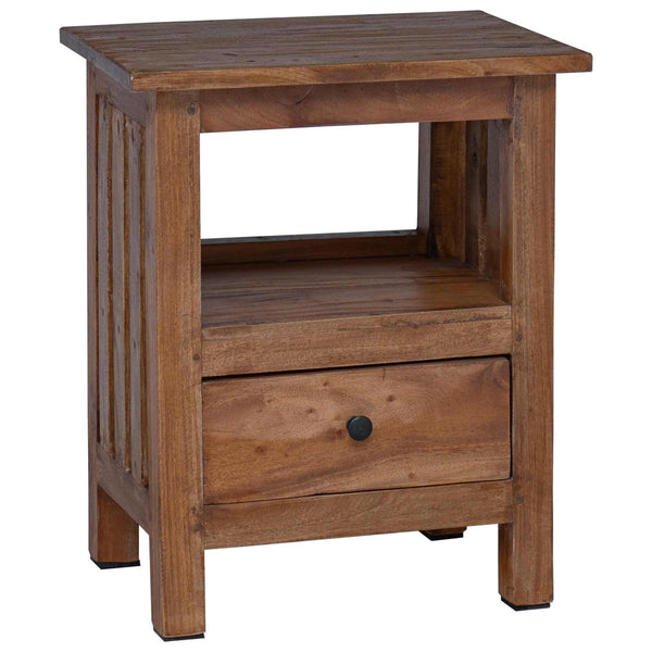 Nachttisch Braun Massivholz Mahagoni 41x30x50 cm