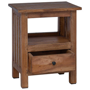 Nachttisch Braun Massivholz Mahagoni 41x30x50 cm