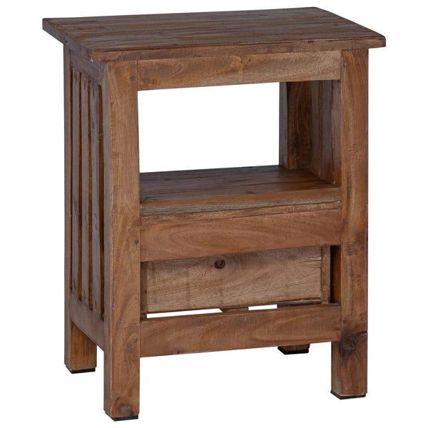 Nachttisch Braun Massivholz Mahagoni 41x30x50 cm