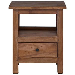 Nachttisch Braun Massivholz Mahagoni 41x30x50 cm