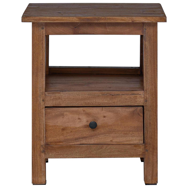 Nachttisch Braun Massivholz Mahagoni 41x30x50 cm