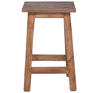 Mahagoni Hocker Natur 30x30x47 cm