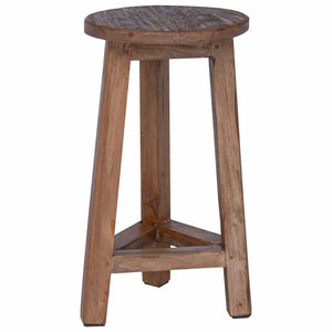 Mahagoni Hocker Natur 28x28x50cm