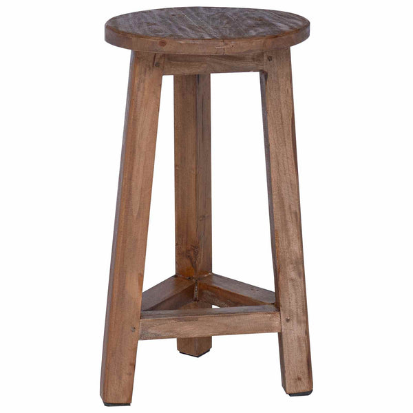 Mahagoni Hocker Natur 28x28x50cm