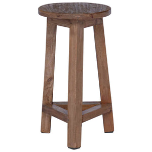 Mahagoni Hocker Natur 28x28x50cm