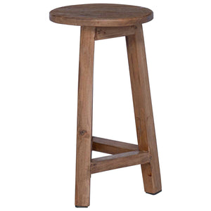 Mahagoni Hocker Natur 28x28x50cm