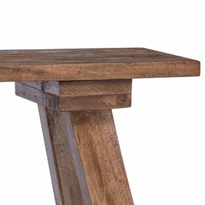 vidaXL Banc Naturel 92 x 23,5 x 45,5 cm Bois massif d'acajou