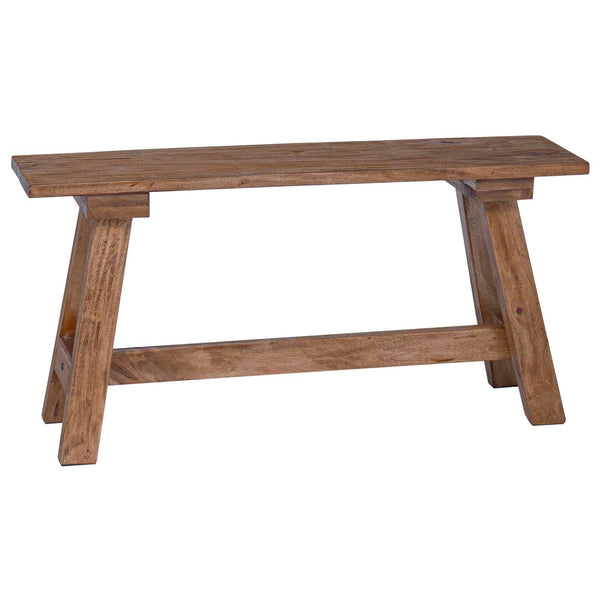 vidaXL Banc Naturel 92 x 23,5 x 45,5 cm Bois massif d'acajou