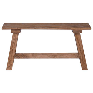 vidaXL Banc Naturel 92 x 23,5 x 45,5 cm Bois massif d'acajou