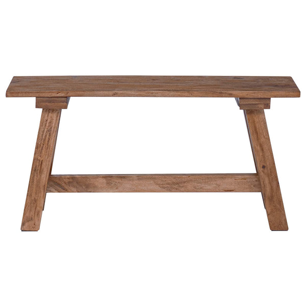 vidaXL Banc Naturel 92 x 23,5 x 45,5 cm Bois massif d'acajou