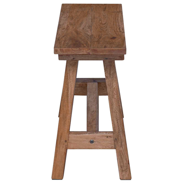 vidaXL Banc Naturel 92 x 23,5 x 45,5 cm Bois massif d'acajou