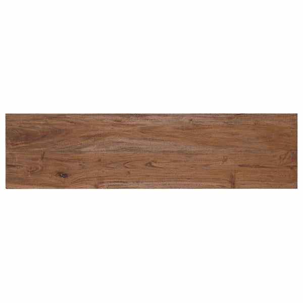 vidaXL Banc Naturel 92 x 23,5 x 45,5 cm Bois massif d'acajou