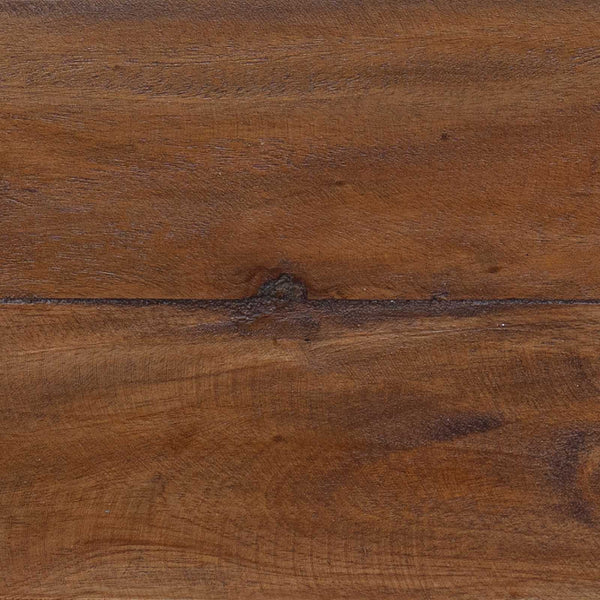 Hocker Natur Mahagoni Holz 29x20x17 cm