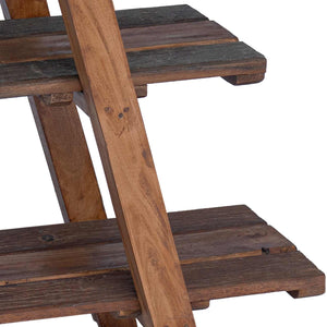 Klappregal Braun Massivholz 112cm