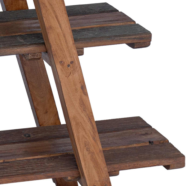 Klappregal Braun Massivholz 112cm
