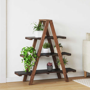 Klappregal Braun Massivholz 112cm