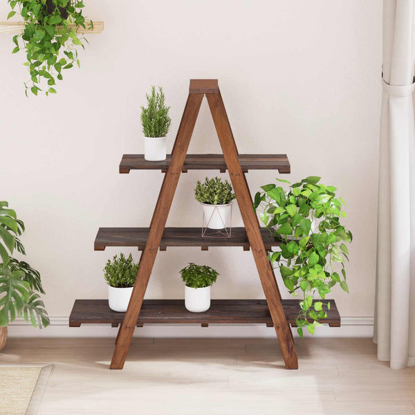 Klappregal Braun Massivholz 112cm