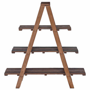 Klappregal Braun Massivholz 112cm