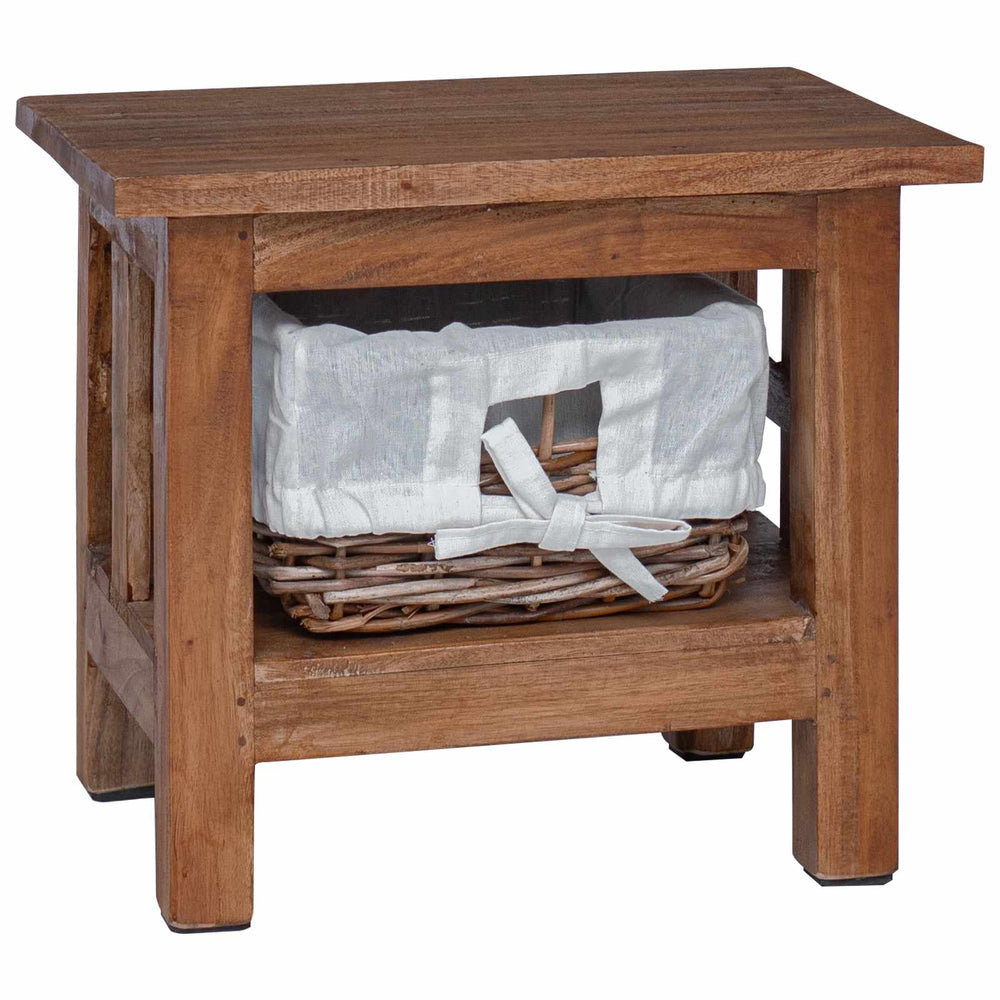 Brauner Beistelltisch Mahagoni 38x28x35cm