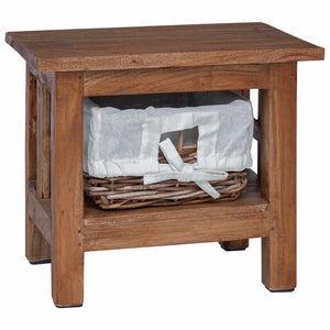 Brauner Beistelltisch Mahagoni 38x28x35cm