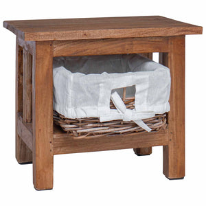 Brauner Beistelltisch Mahagoni 38x28x35cm