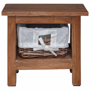Brauner Beistelltisch Mahagoni 38x28x35cm