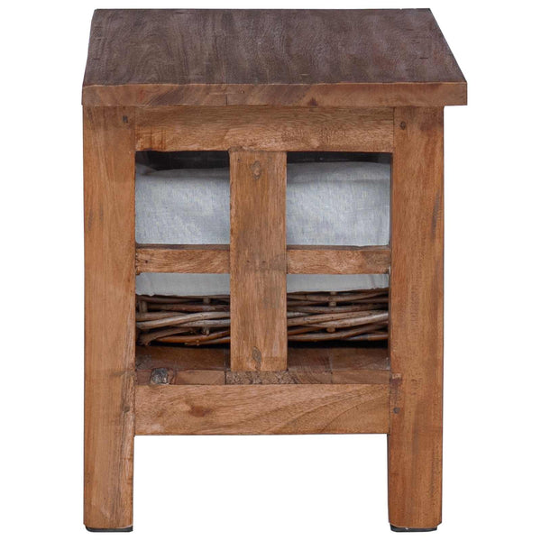 Brauner Beistelltisch Mahagoni 38x28x35cm