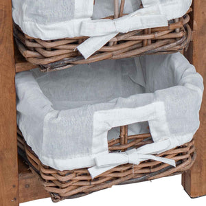 Beistelltisch Braun Mahagoni 38x28x50 cm