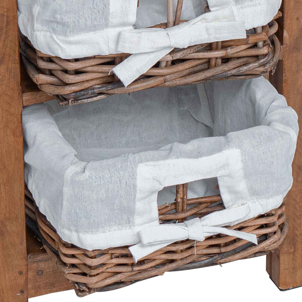 Beistelltisch Braun Mahagoni 38x28x50 cm