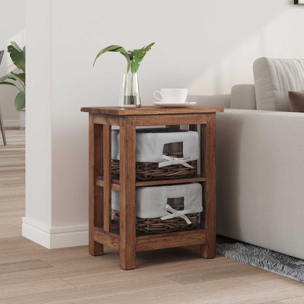 Beistelltisch Braun Mahagoni 38x28x50 cm