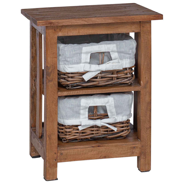 Beistelltisch Braun Mahagoni 38x28x50 cm