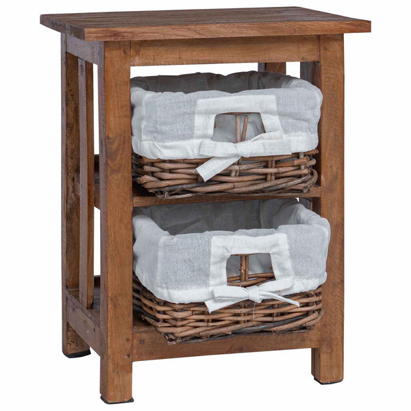Beistelltisch Braun Mahagoni 38x28x50 cm