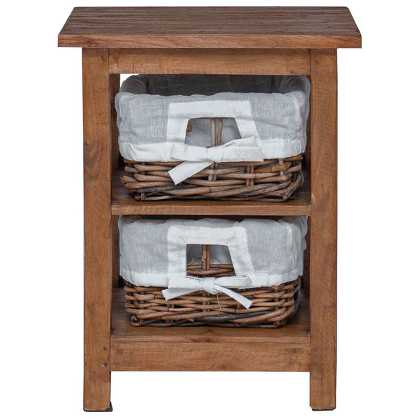 Beistelltisch Braun Mahagoni 38x28x50 cm
