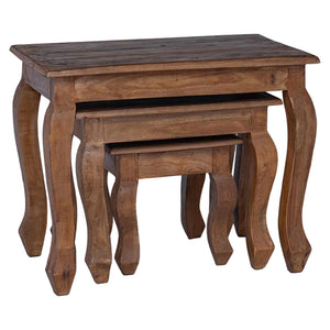 Nesttisch 3er Set Braun Mahagoni