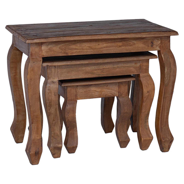 Nesttisch 3er Set Braun Mahagoni
