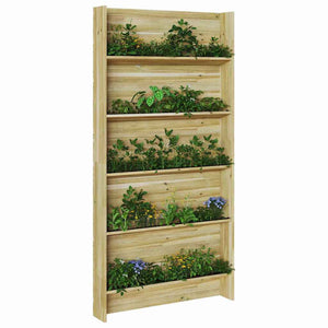 Pflanzenregal Braun Kiefernholz 90x180cm