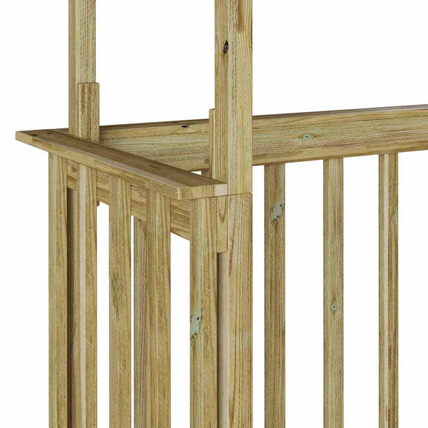 Grillhütte aus imprägniertem Kiefernholz