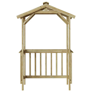 Grillhütte aus imprägniertem Kiefernholz