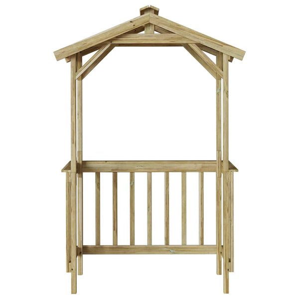 Grillhütte aus imprägniertem Kiefernholz